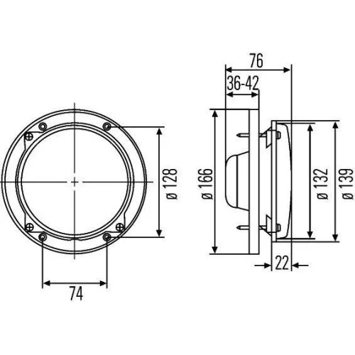 Основная фара HELLA 1A3 996 162-071 для AEBI HEULIEZ SANTANA REFORM AIXAM, фото №3