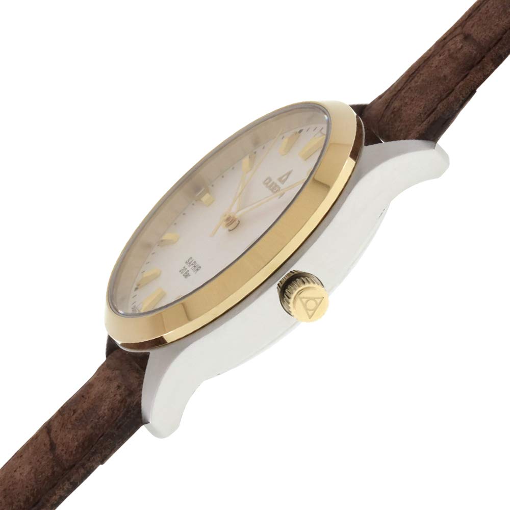 Мужские часы Dugena Tresor Master кварцевые двухтонный циферблат стальной корпус сапфировое стекло коричневый ремешок пряжка 20 Бар 4460971, фото №4 Мужские часы Dugena Tresor Master кварцевые двухтонный циферблат стальной корпус сапфировое стекло коричневый ремешок пряжка 20 Бар 4460971, фото №4