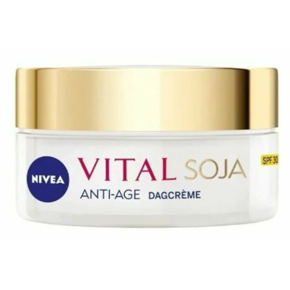 Денний крем NIVEA Vital Soy антивіковий захист SPF 30 від пігментних плям 50 мл, фото №1