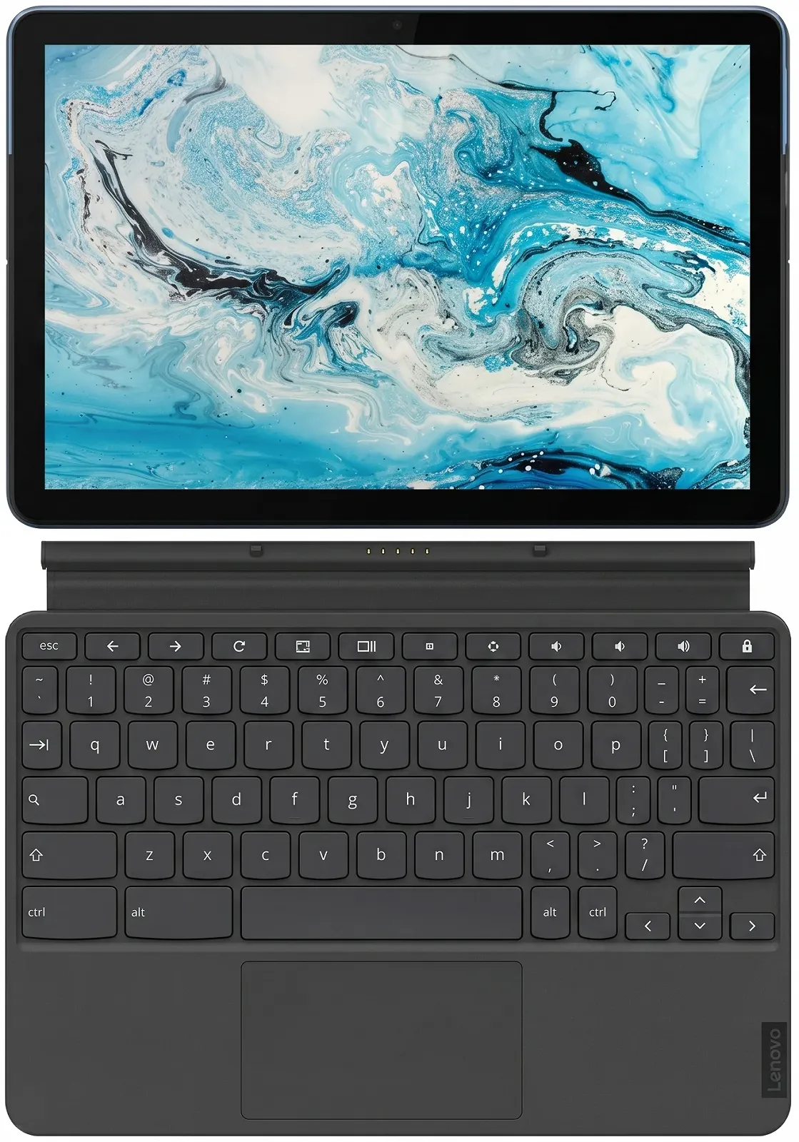 Сенсорний ноутбук 10.1" Lenovo IdeaPad Duet Chromebook Mediatek P60T RAM 4GB eMMC 64GB 10год батарея Chrome OS Алюмінієвий корпус (UKR), фото №2