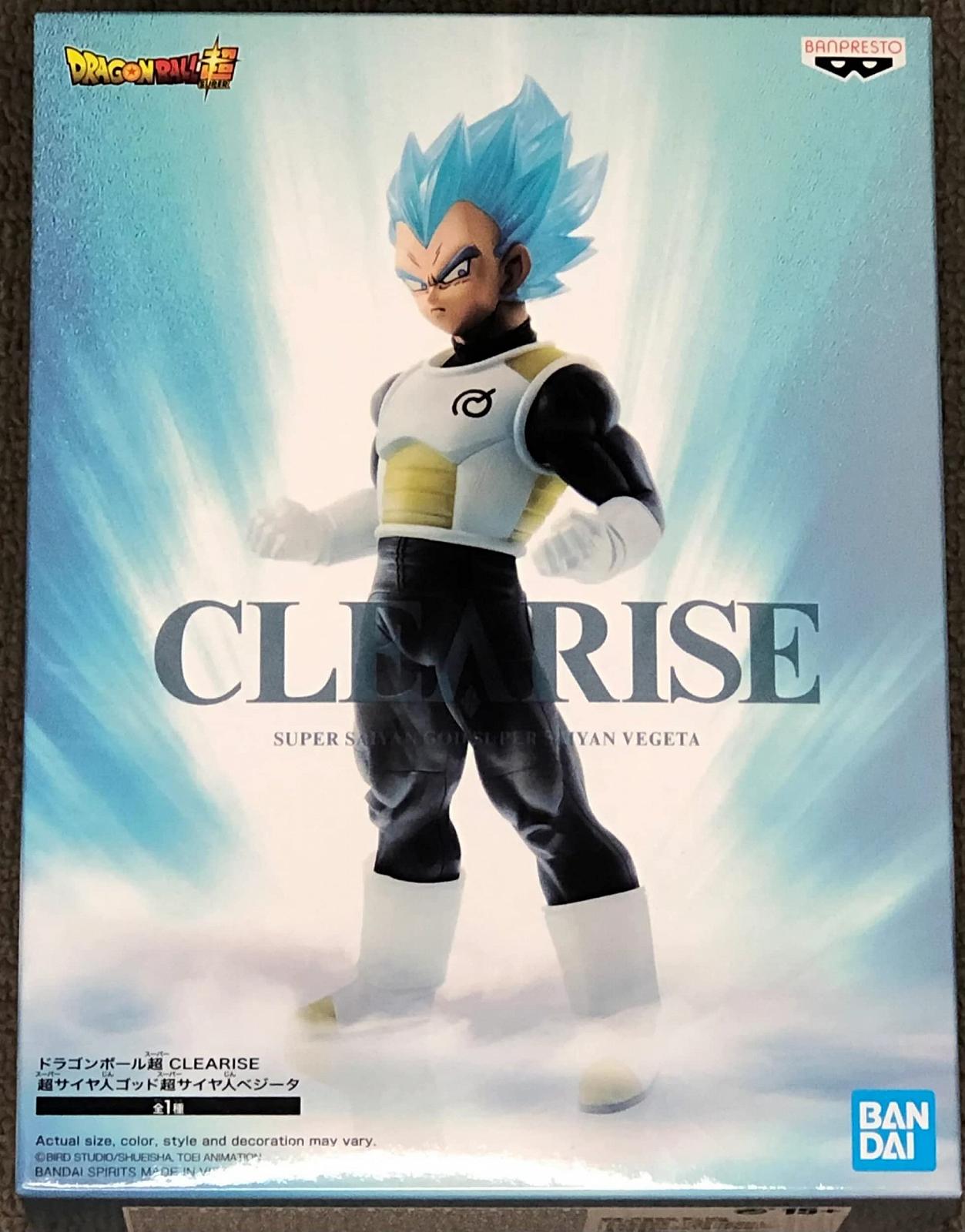 Фигурка Bandai Dragon Ball SSG Super Saiyan Vegeta Clearise 19 см, фото №1