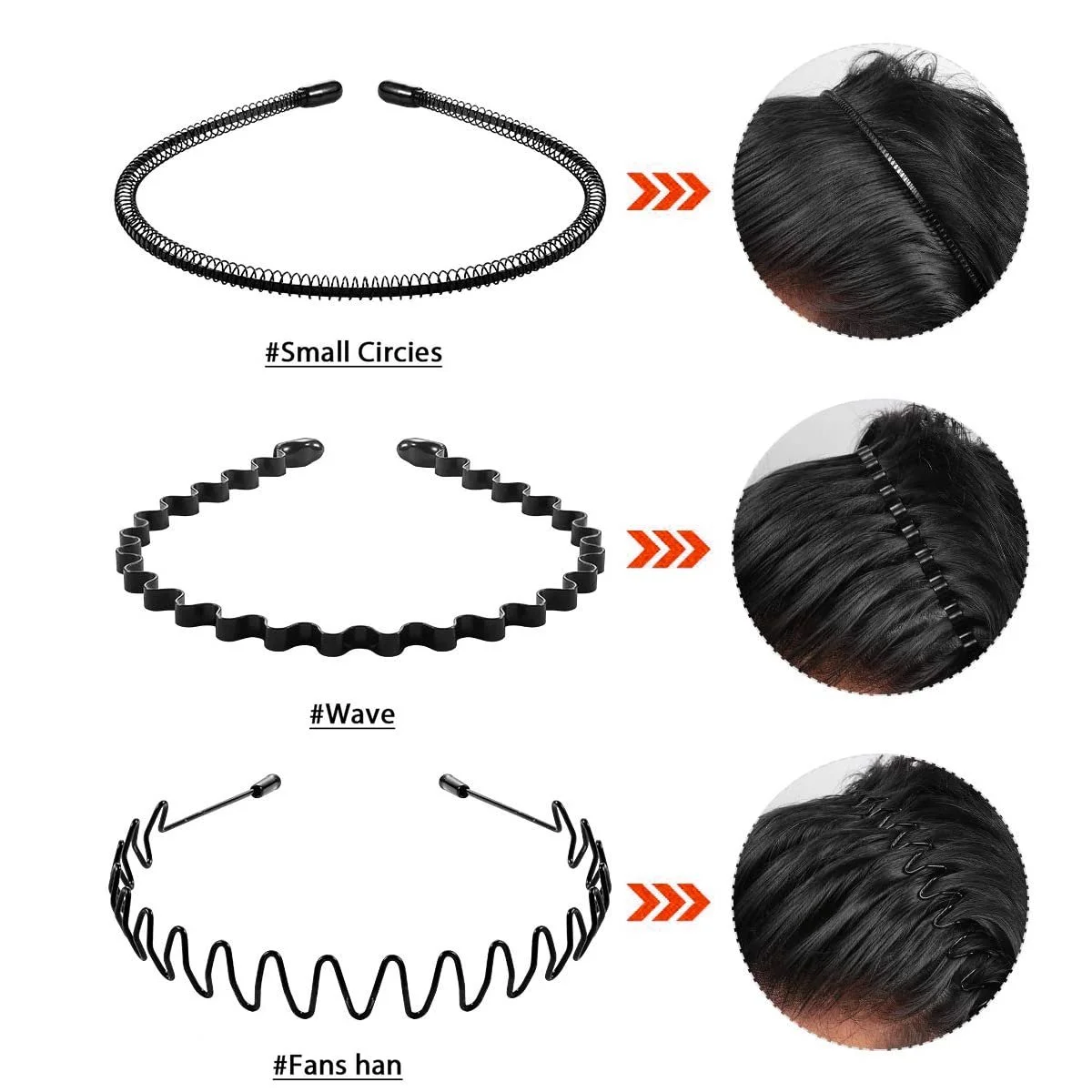 Набор металлических обручей для волос., фото №2 Набор металлических обручей для волос., фото №2