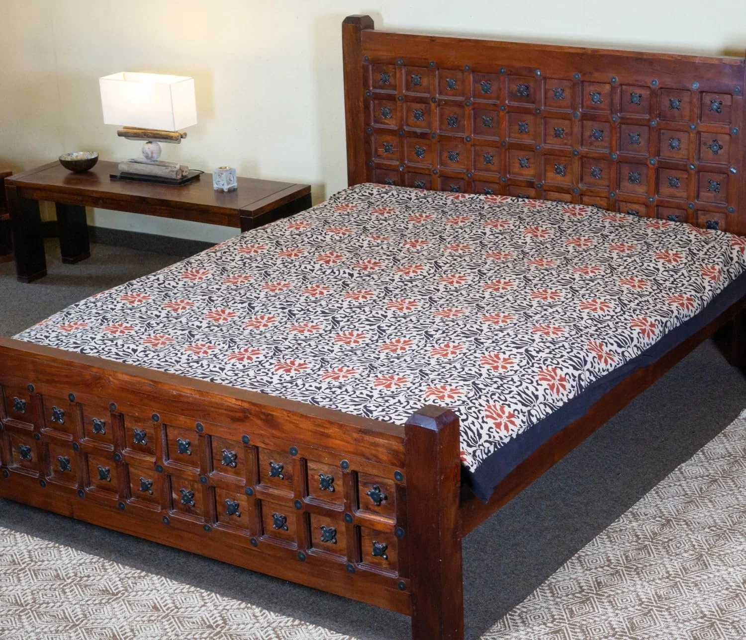 Покрывало Блок-принт GURU SHOP Design 4, Хлопок, Размер: Одинарный 150 x 200 см, фото №4