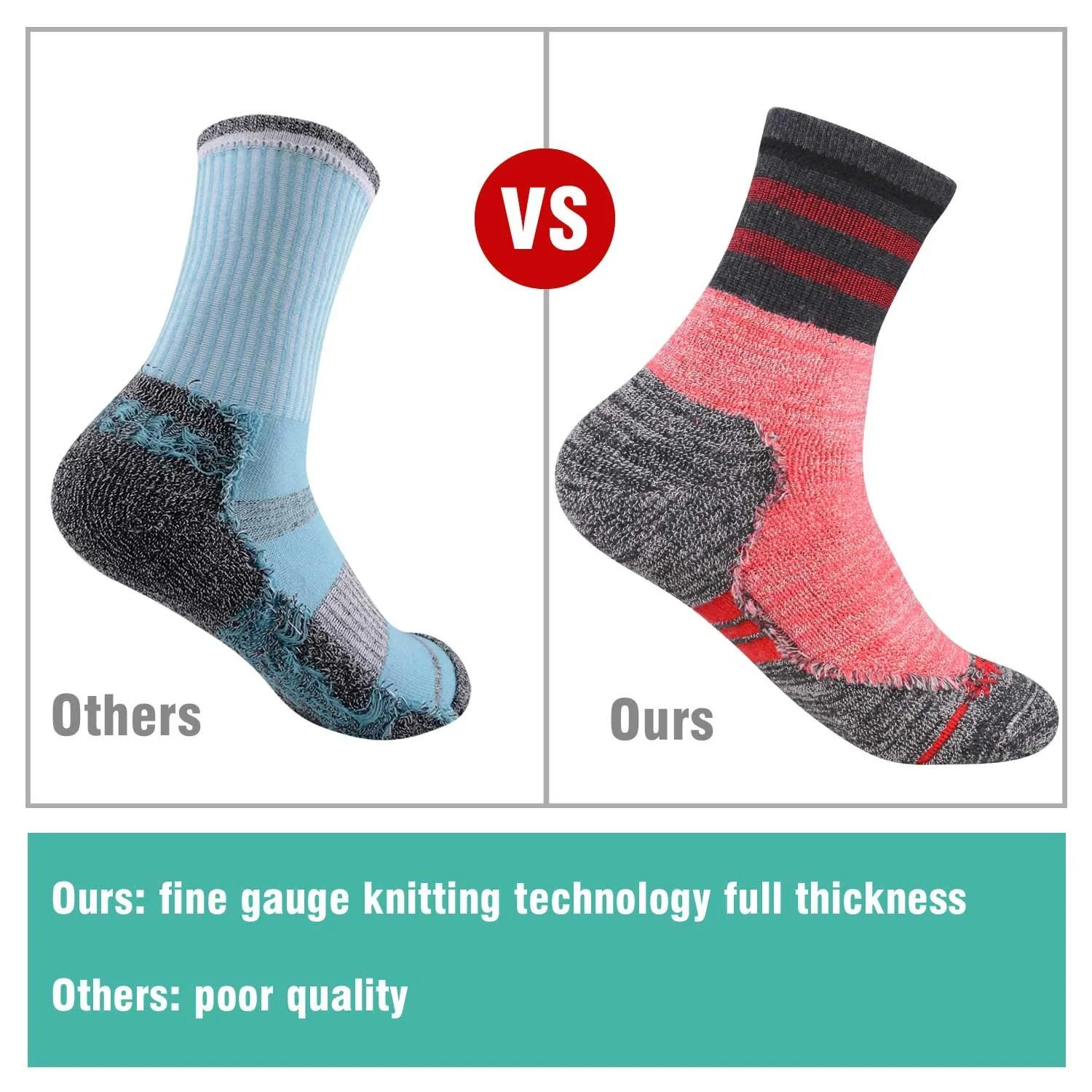 Жіночі туристичні шкарпетки FEIDEER, набір шкарпеток для активного відпочинку, вологовідвідні м'які шкарпетки, фото №3