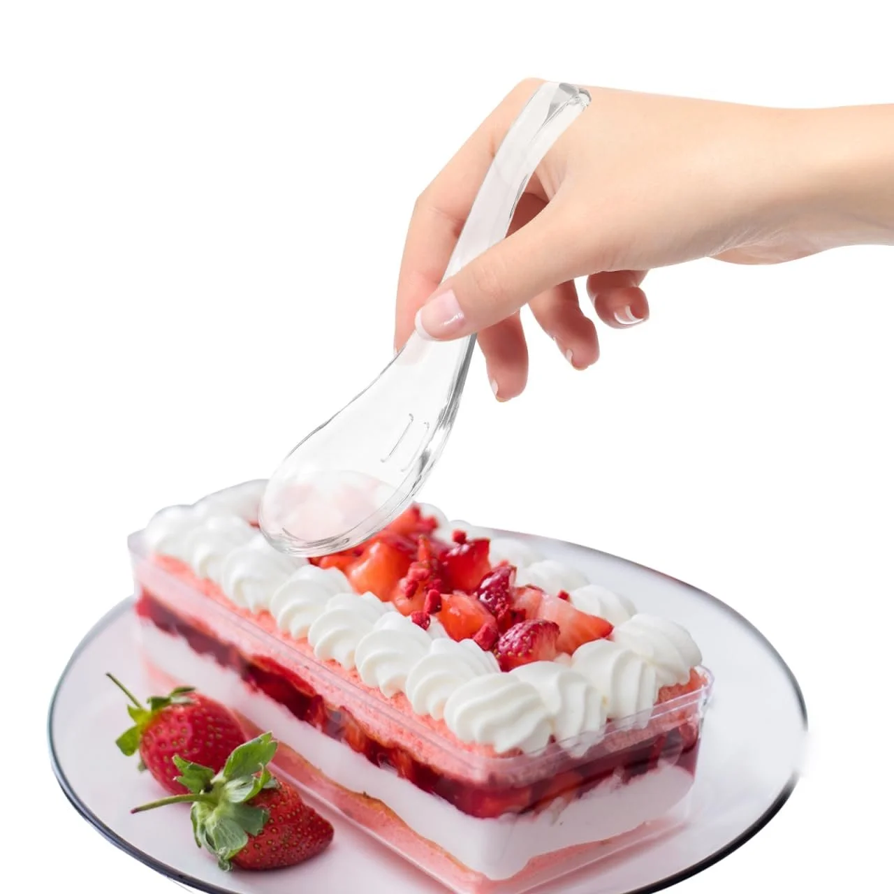 Ложка Суповая Kichvoe Стеклянная Прозрачная (2 шт), фото №9