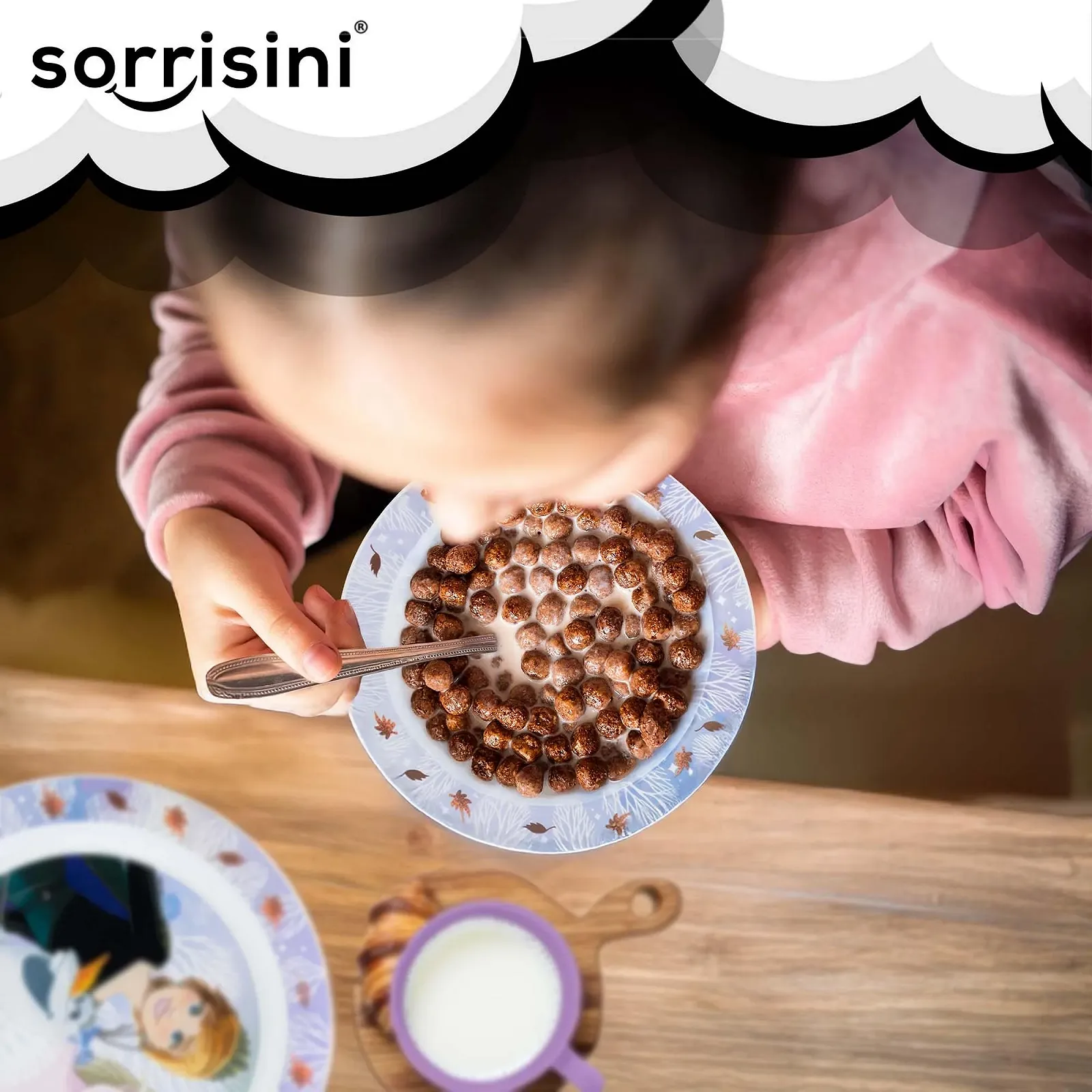 Набор детской многоразовой посуды Sorrisini, Frozen, фото №6 Набор детской многоразовой посуды Sorrisini, Frozen, фото №6