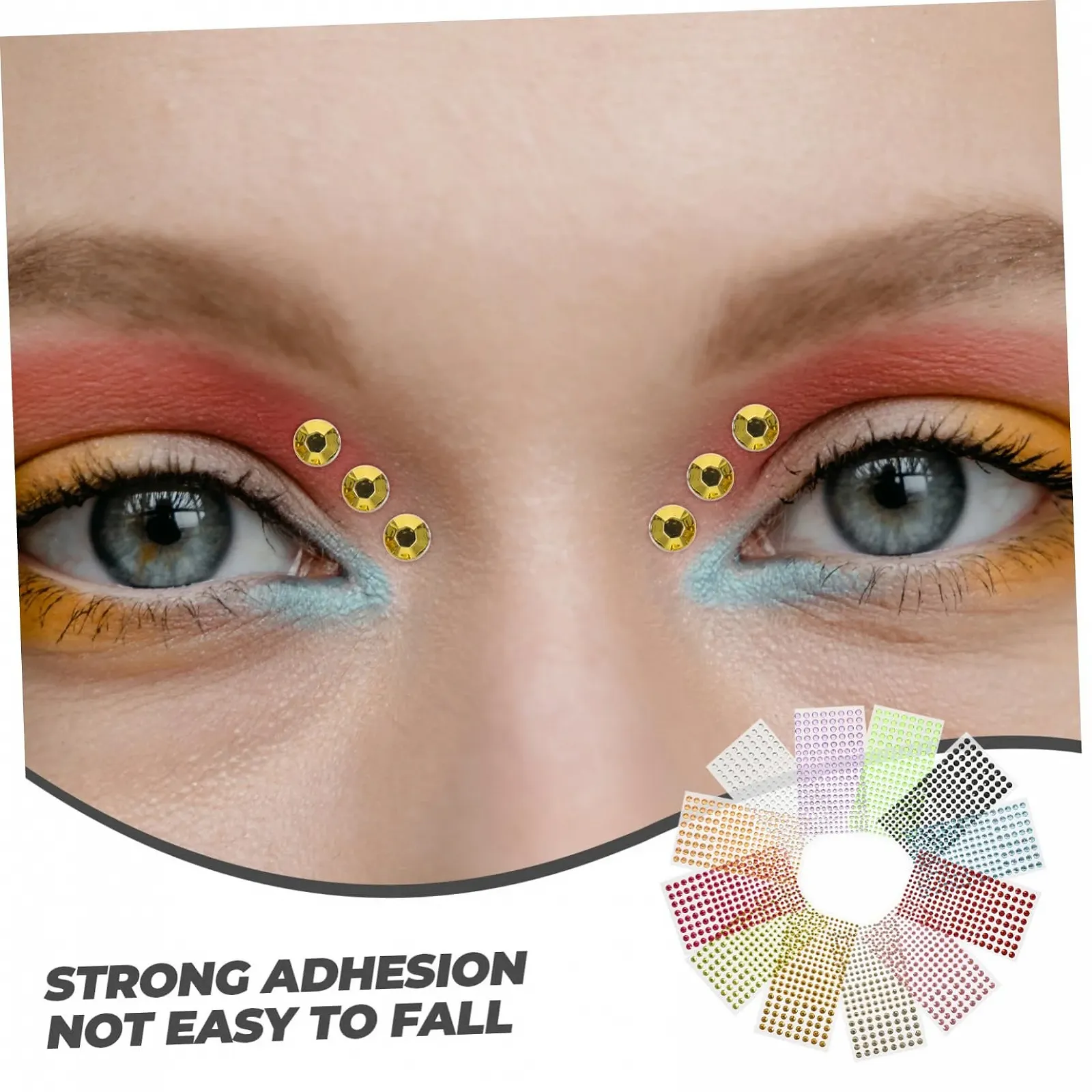 Стразы Самоклеящиеся Amosfun 12 листов Для глаз и лица Украшения для тела Для макияжа Для фестивалей и особых случаев, фото №5 Стразы Самоклеящиеся Amosfun 12 листов Для глаз и лица Украшения для тела Для макияжа Для фестивалей и особых случаев, фото №5