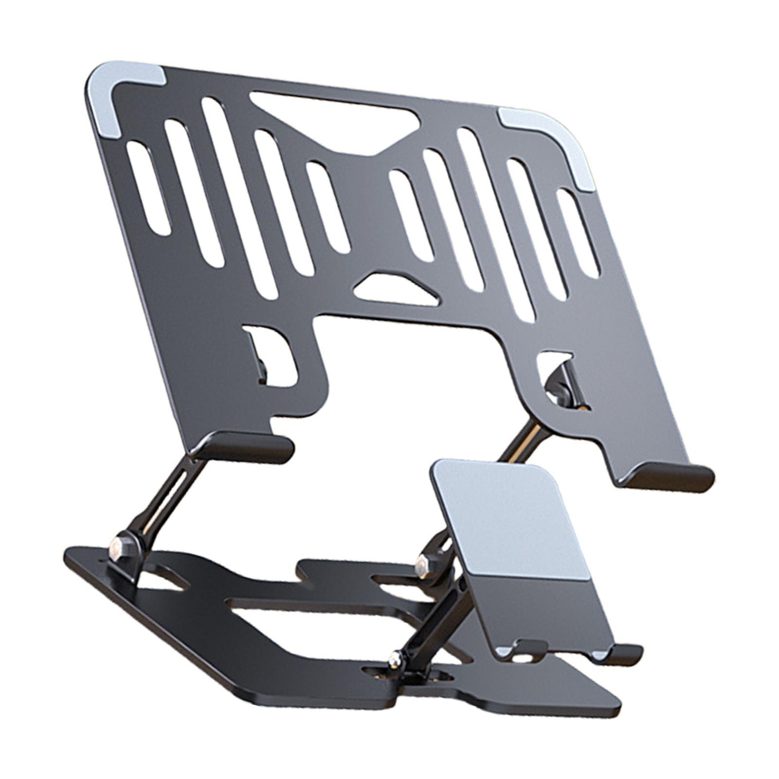 Підставка для ноутбука ергономічна з регулюванням висоти та підтримкою двох пристроїв для ноутбуків 10-17,3 дюймів Портативна складна, фото №8