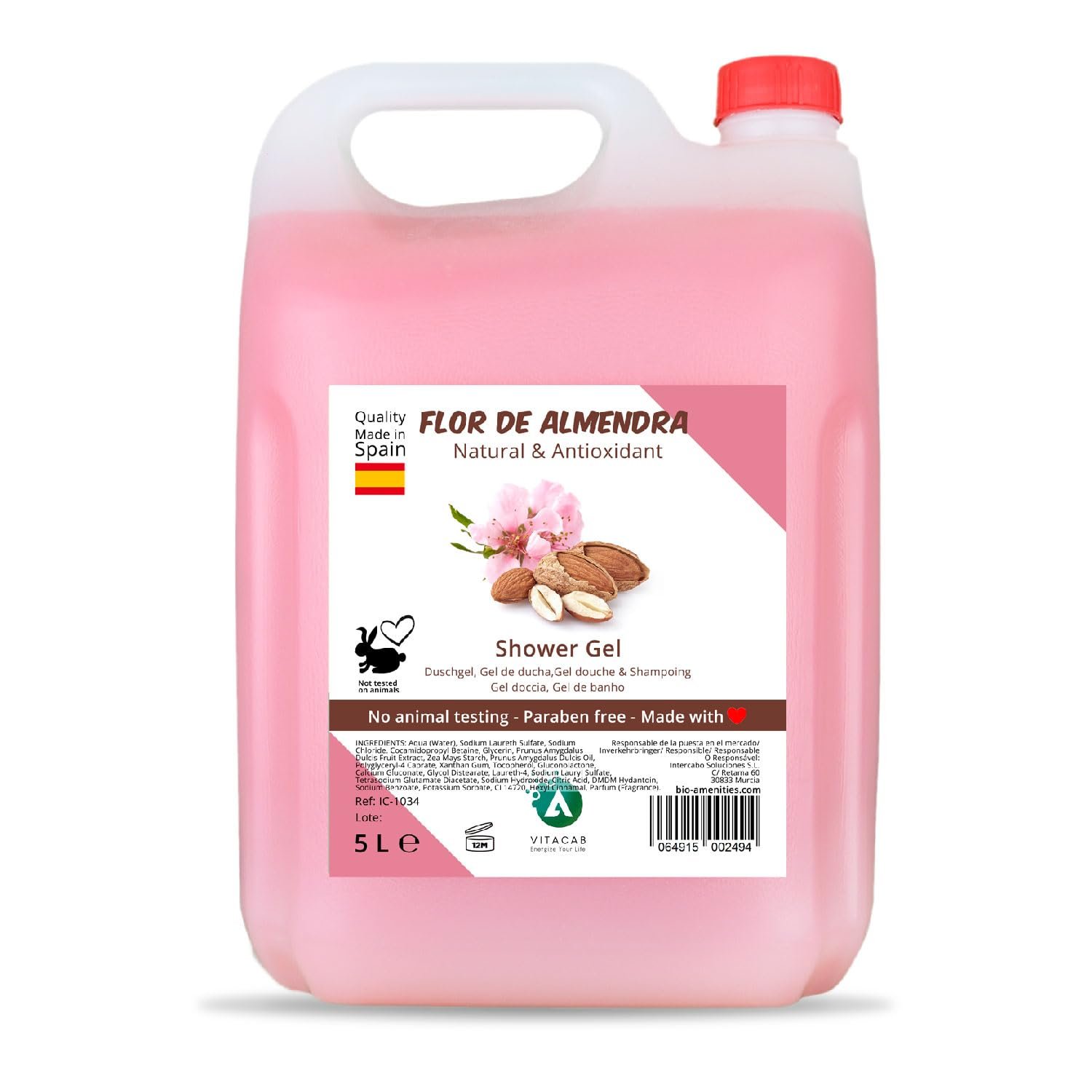 Гель для душа Канистра 5 л Миндаль увлажняющий, фото №1