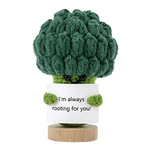 Купить Игрушка TOYMIS Positive Теплый картофельчик Зеленая вязаная позитивная игрушка с деревянной подставкой - Фото 1 Игрушка TOYMIS Positive Теплый картофельчик Зеленая вязаная позитивная игрушка с деревянной подставкой - Фото 1