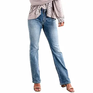 Джинсы Slim Fit Длинные Женские Стрейчевые С Высокой Талией - Фото 1
