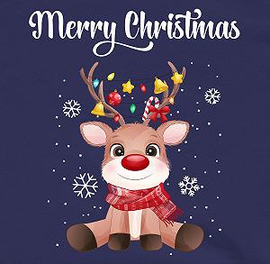 Джемпер Shirtracer Детский для мальчиков и девочек - Рождественские подарки - Merry Christmas Милый олень | Рудольф Лось Рудольф synthetic.ua - Фото 1