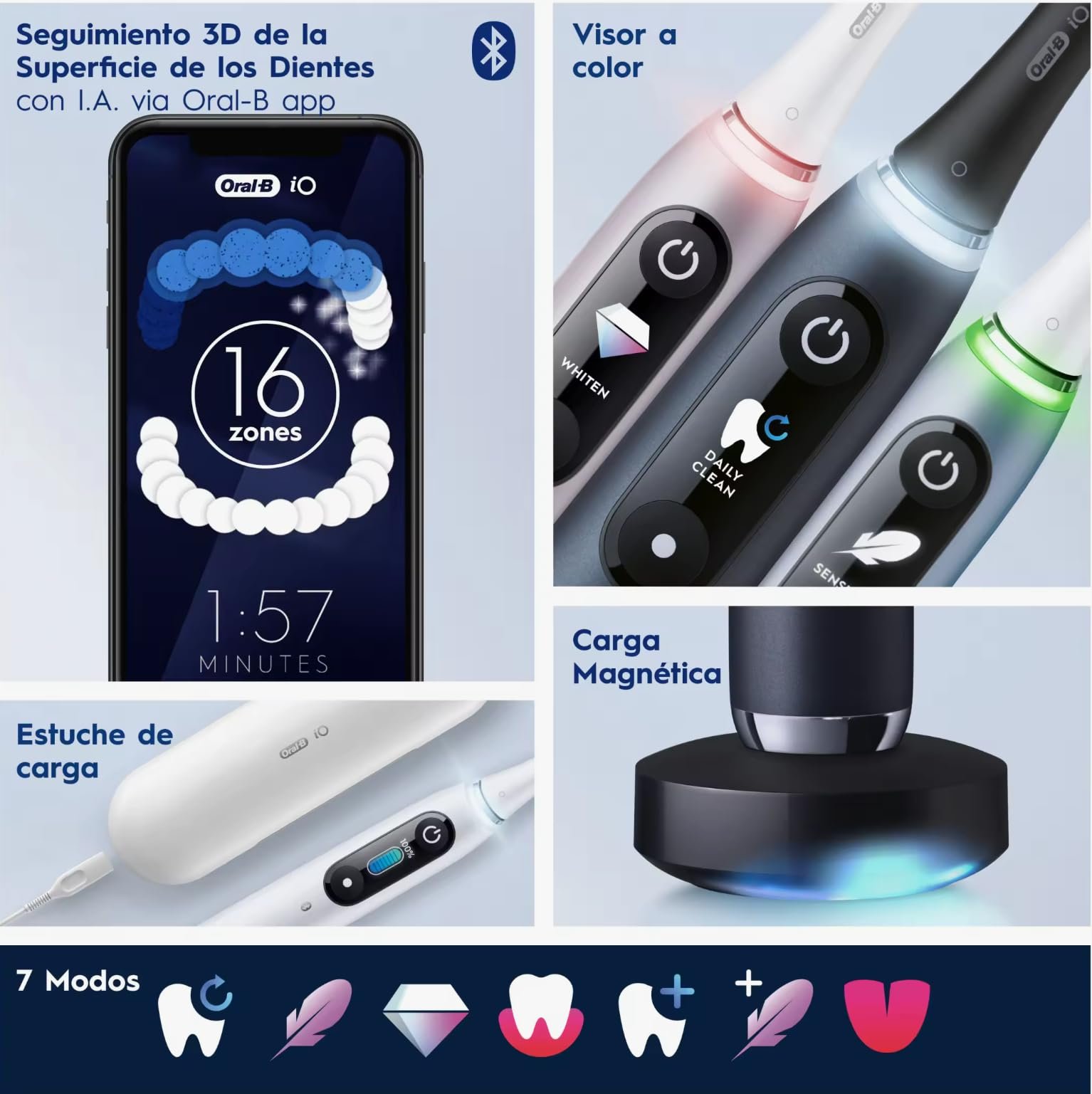 Електрична зубна щітка Oral-B iO 8S Фіолетова, фото №9