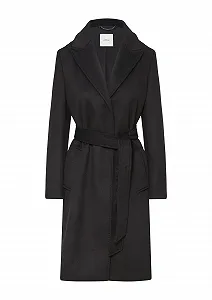 Пальто s.Oliver з вовни з поясом - Фото 1