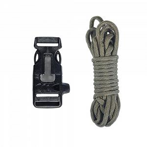 Комплект для изготовления браслета выживания Paracord, огниво/свисток, хаки, 20 дюймов - Фото 1