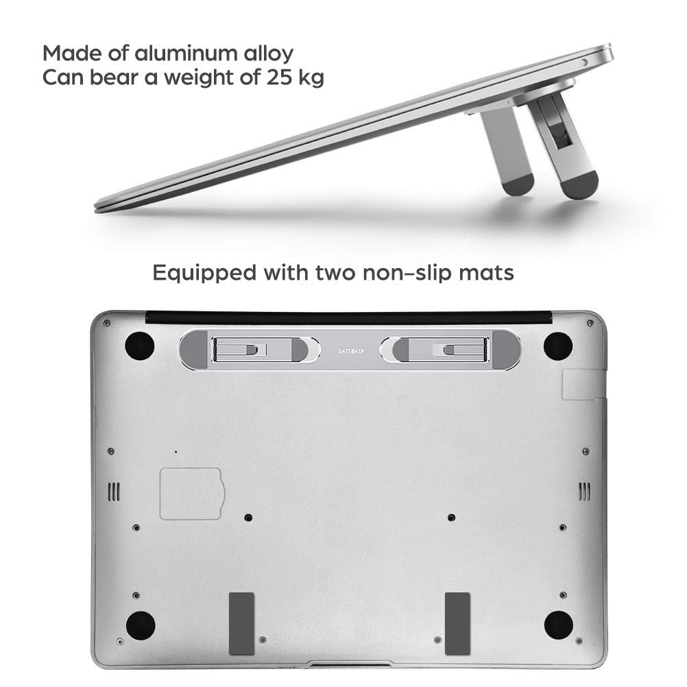 Подставка для ноутбука nediea, мини-складная подставка для ноутбука, подставка для клавиатуры, эргономичный подъемный столик для ноутбука, подставка для ноутбука, совместима с MacBook Air Pro, для ноутбуков 10-15.6 дюймов, фото №4