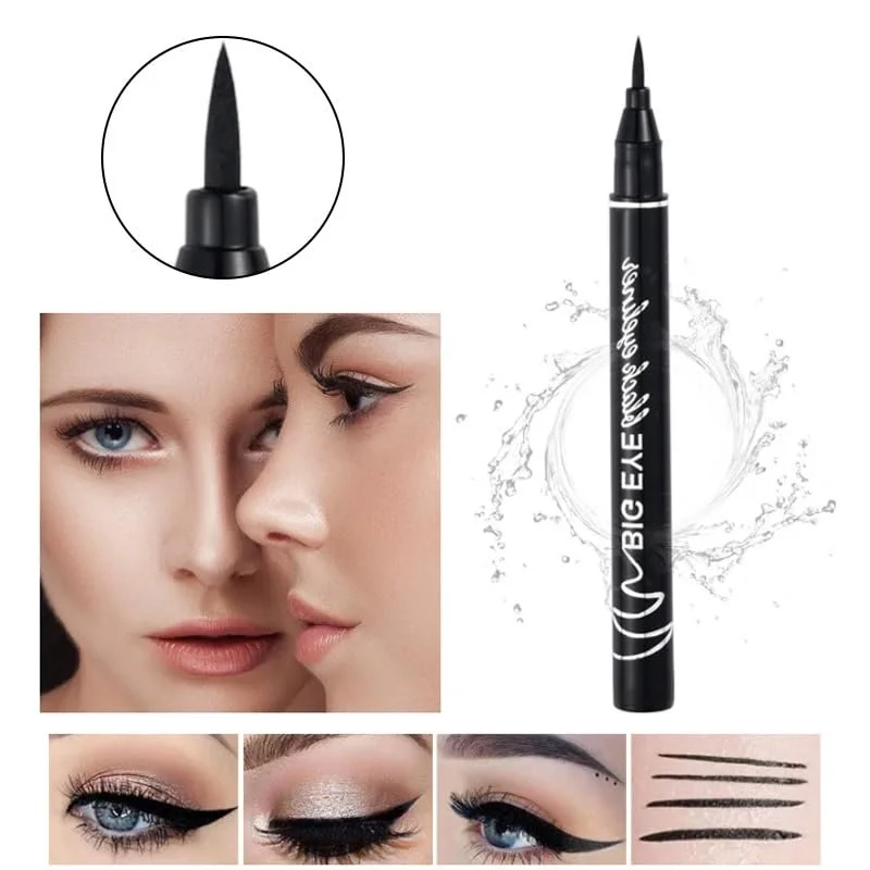 Підводка для очей Рідка Водостійка Швидковисихаюча Чорна 0.01 мм, фото №4