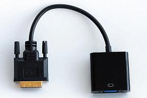 Конвертеры видеосигнала MSI активный DVI-D (24+1) на VGA 10cm, Black synthetic.ua - Фото 1