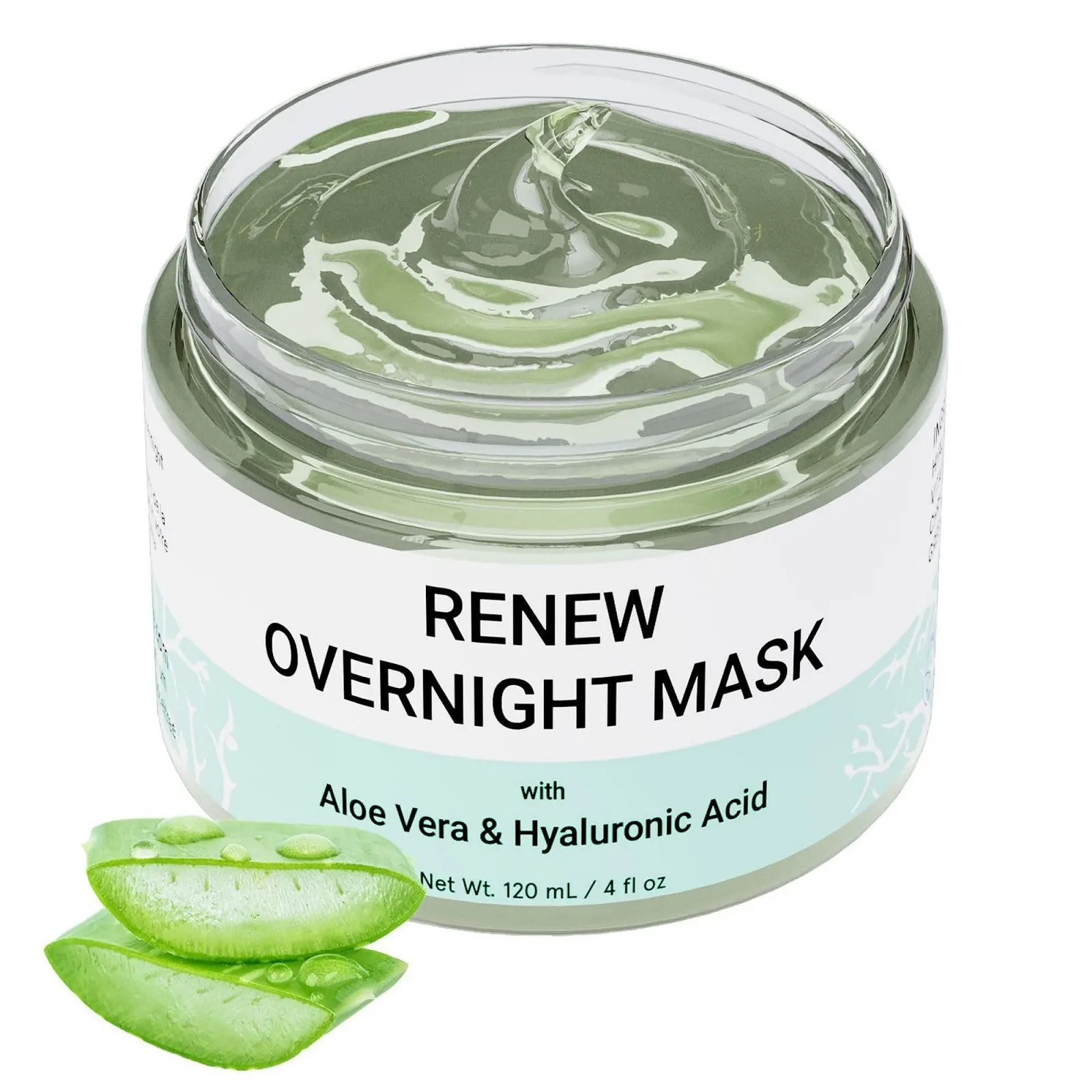 Нічна маска для обличчя Renew з алое вера та гіалуроновою кислотою - зволоження, фото №1