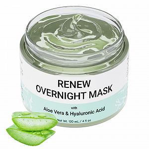 Нічна маска для обличчя Renew з алое вера та гіалуроновою кислотою - зволоження - Фото 1