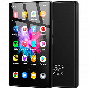 MP3-плеер 5 Inch Android 13 OS, 96 GB с Bluetooth и WiFi, 1080P HD MP4 плеер, с предустановленными Spotify, Audible и Play Store - Фото 1