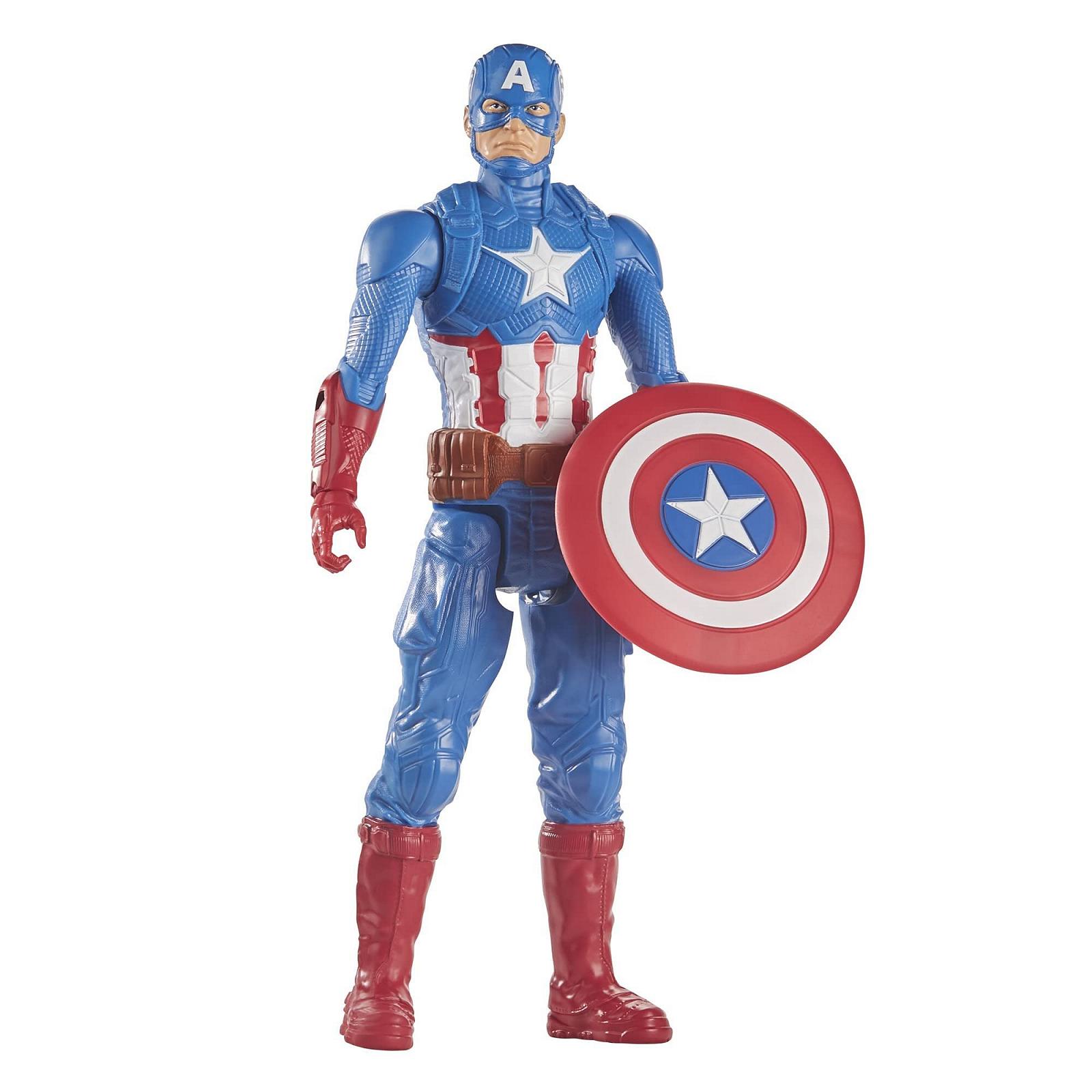 Фігурка Капітан Америка Marvel Avengers Titan Hero Series Blast Gear, 30 см, синій, фото №4