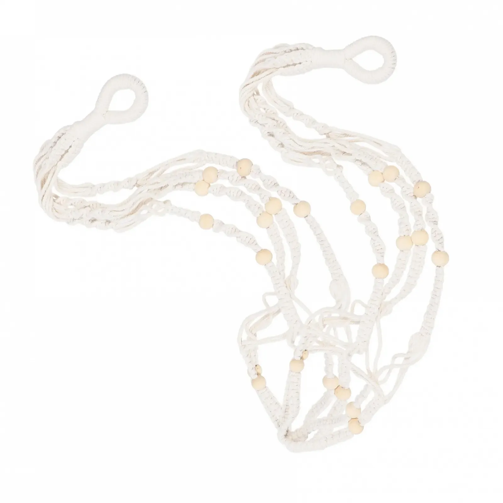 Підвісне кашпо HEMOTON Pack of 2 90 см бавовна та льон Сітчасте Бежеве, фото №1 Підвісне кашпо HEMOTON Pack of 2 90 см бавовна та льон Сітчасте Бежеве, фото №1