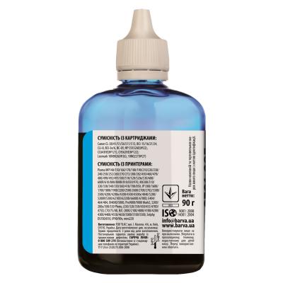 Чернила BARVA CANON/HP/Lexmark Universal №4 CYAN 90г CU4-472, фото №2