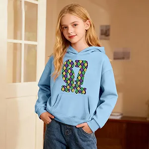 Детская толстовка с капюшоном Six Seven 67, однотонная, с длинными рукавами, классический осенний костюм synthetic.ua - Фото 1