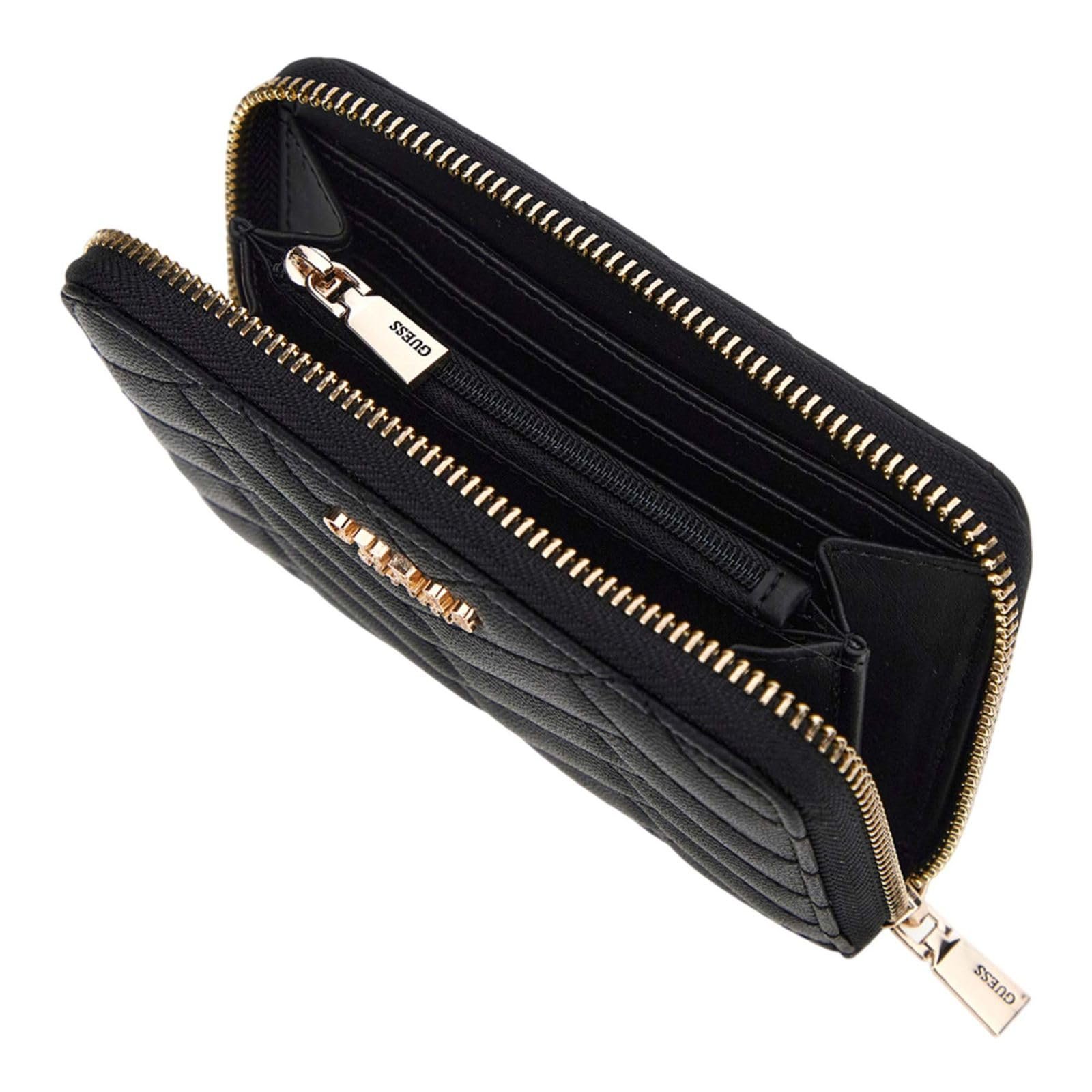Кошелек GUESS Anning SLG Medium Zip Around Black, черный, Классический, фото №2