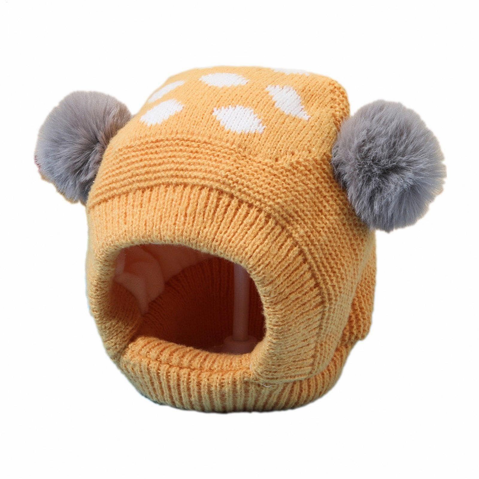 Тепла шапка з вушками N Cute жовта, фото №7 Тепла шапка з вушками N Cute жовта, фото №7