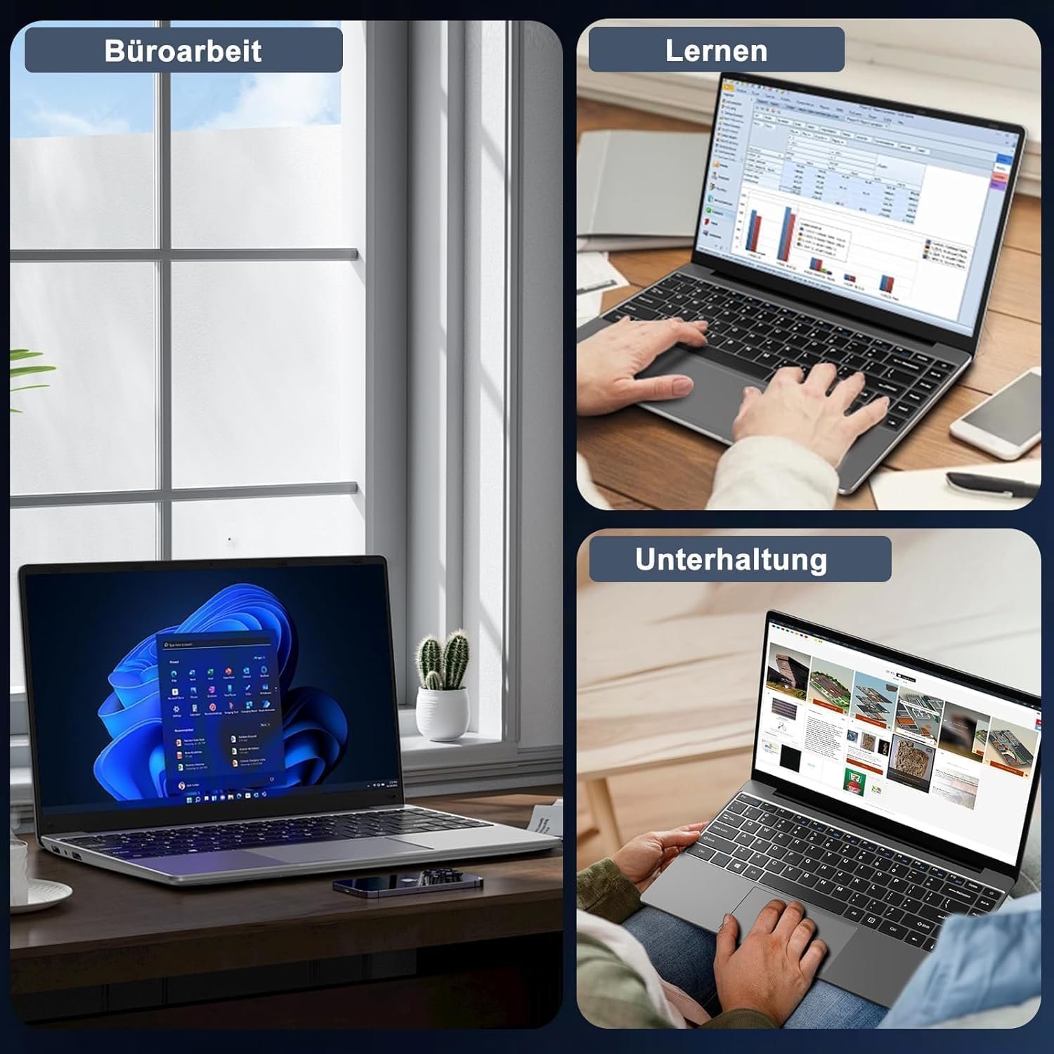Ноутбук 14" Bvate B5 Intel Celeron N4020 RAM 6GB SSD 256GB Win11 (UKR), фото №8