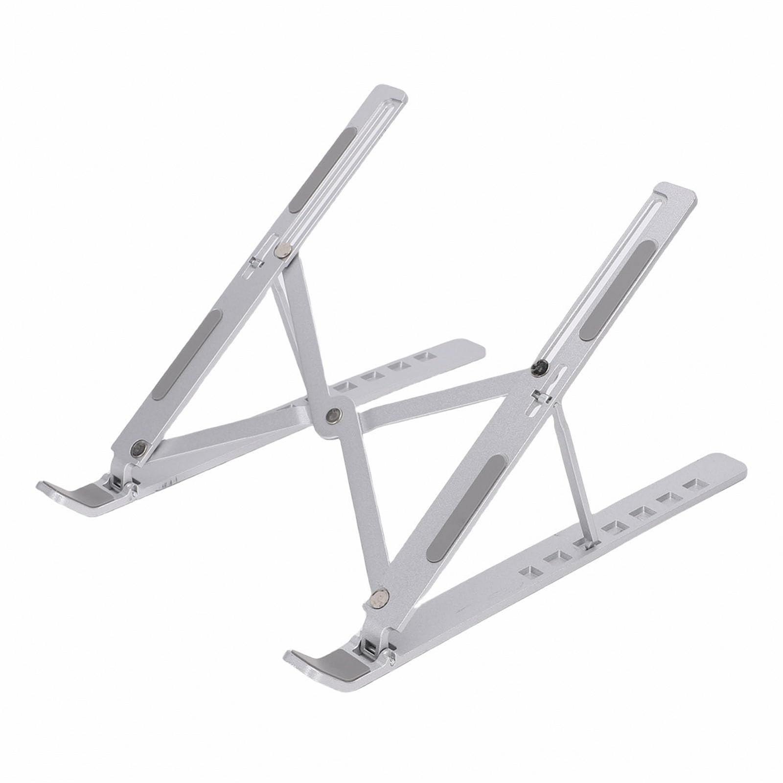 Подставка для ноутбука металлическая складная портативная эргономичная для ноутбуков 10-15.6 дюймов, планшетов, фото №1