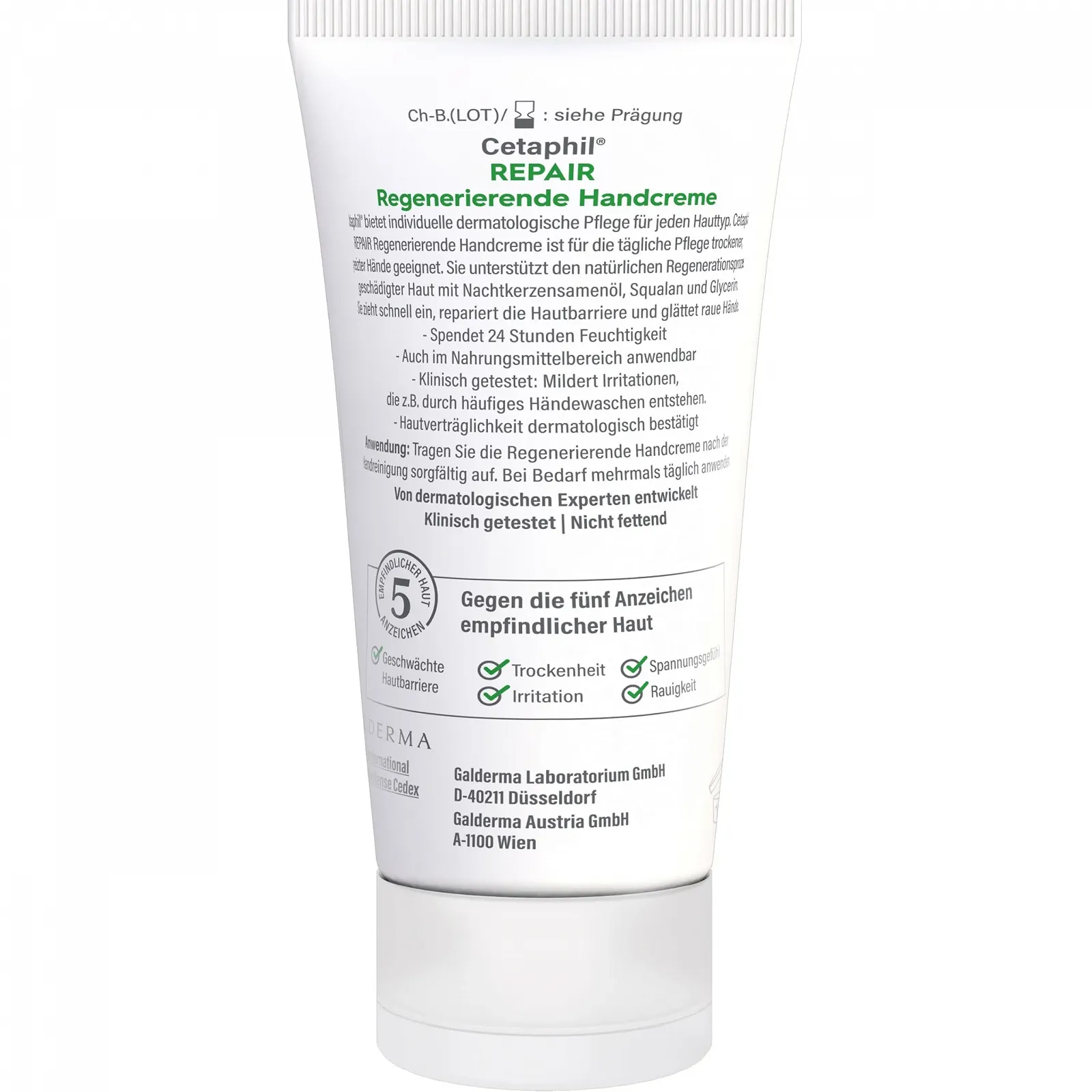 Крем для рук CETAPHIL Repair Regenerierende 50 мл Для пошкодженої, чутливої та сухої шкіри рук, фото №2