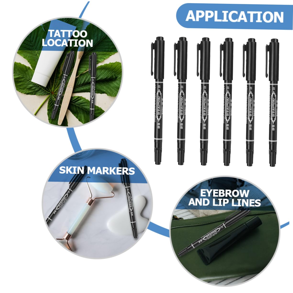 Карандаш Minkissy 18 Stk для микроблейдинга пластиковый белый, фото №3