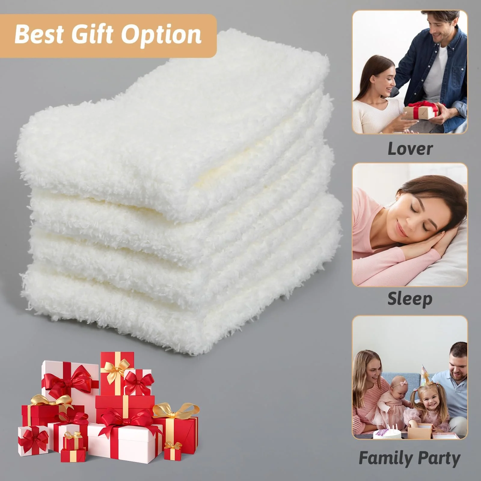 Шкарпетки Пухнасті Жіночі 5 пар, М'які (36-42), фото №6