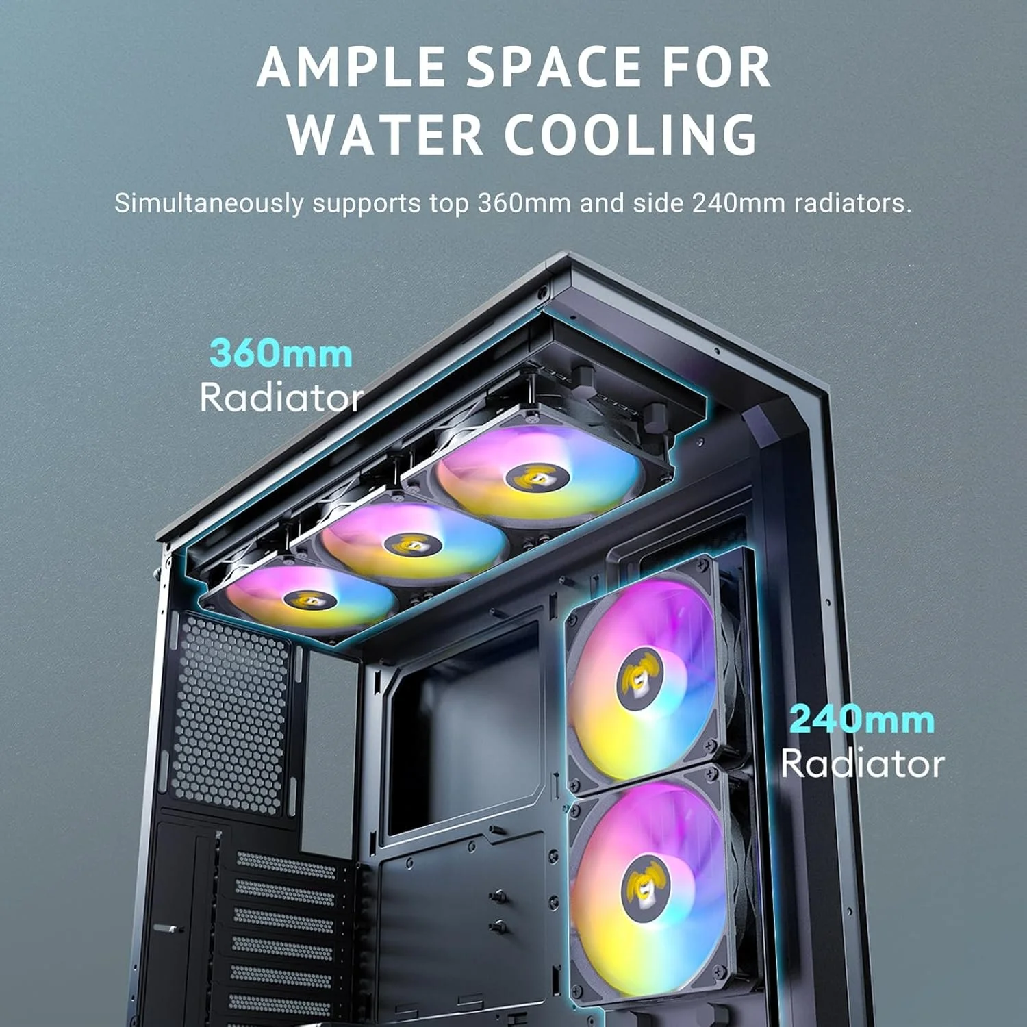 Корпус для ПК Antec C3 ARGB Чорний, фото №2