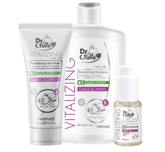 Набір проти випадіння волосся Vitalizing з часником Dr.C.Tuna Farmasi , фото №1 Набір проти випадіння волосся Vitalizing з часником Dr.C.Tuna Farmasi , фото №1