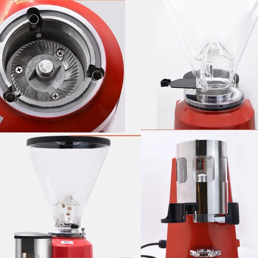 Кофемолка коническая Electric Conical Ceramic Cutter 8 настроек помола Red, фото №3