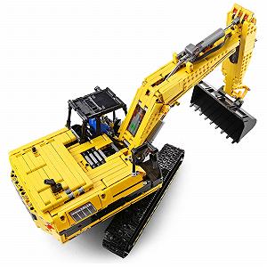 Модель Mould King Technology Remote Controlled Excavator Великий моторизований гусеничний екскаватор Іграшка високих технологій synthetic.ua - Фото 1