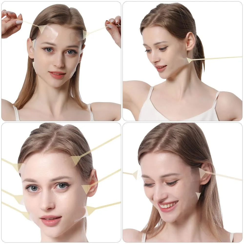 Ленты для подтяжки лица Cdemiy, 20 шт., прозрачные патчи для лица, фото №7