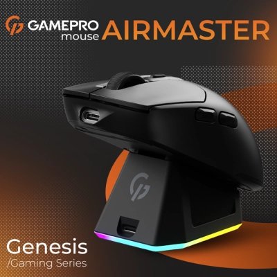 Мышка GamePro Genesis Airmaster Wireless/Bluetooth/USB Black (GM167B), фото №8 Мышка GamePro Genesis Airmaster Wireless/Bluetooth/USB Black (GM167B), фото №8