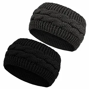 Набор зимних повязок на голову для женщин, вязаные. - Фото 1