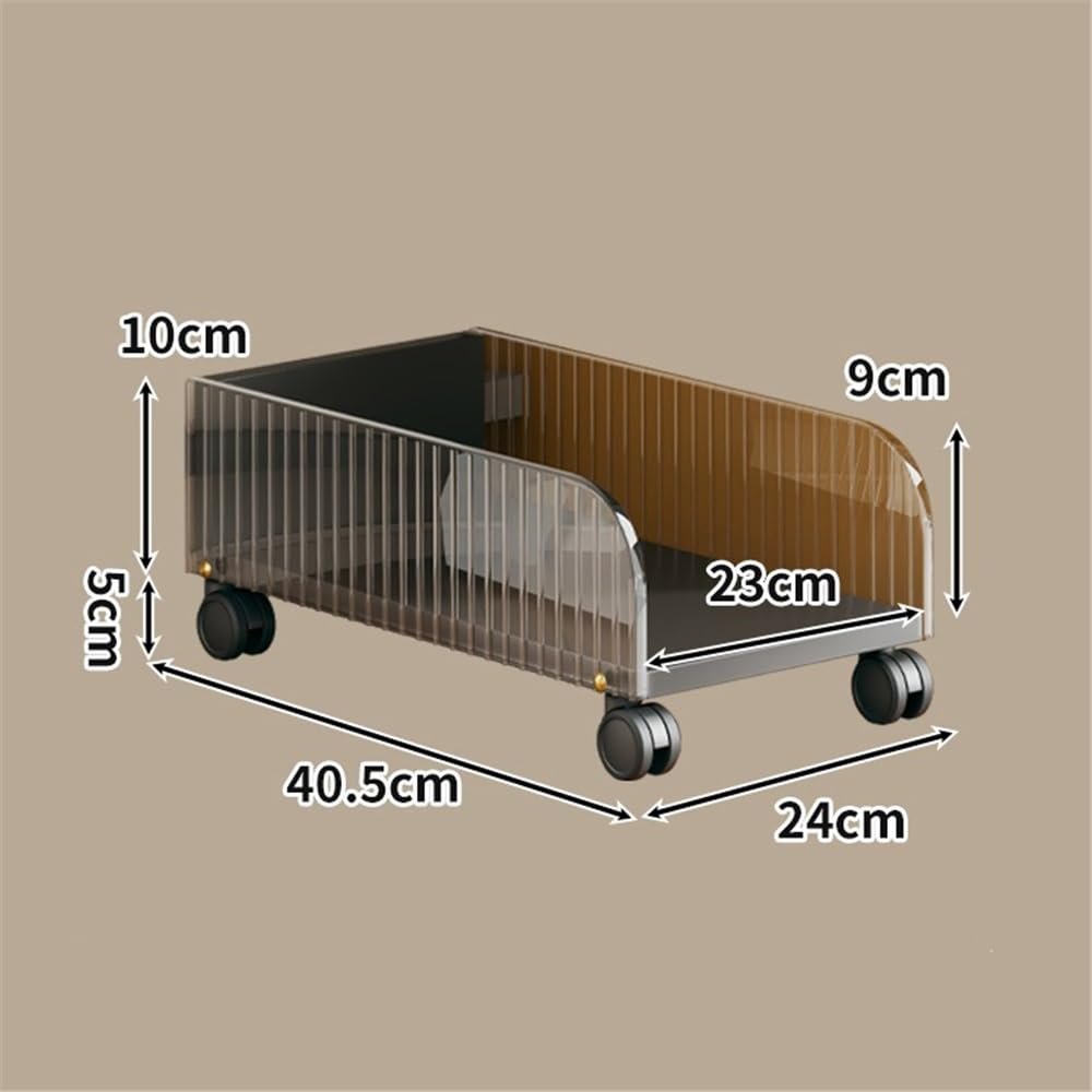 Підставка для комп'ютера стаціонарного типу з колесами Multi-Colour (Чорний), фото №2