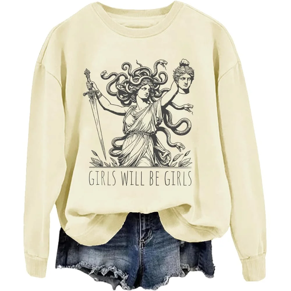 Женская Толстовка Girls Will Be Girls С графическим принтом, фото №1