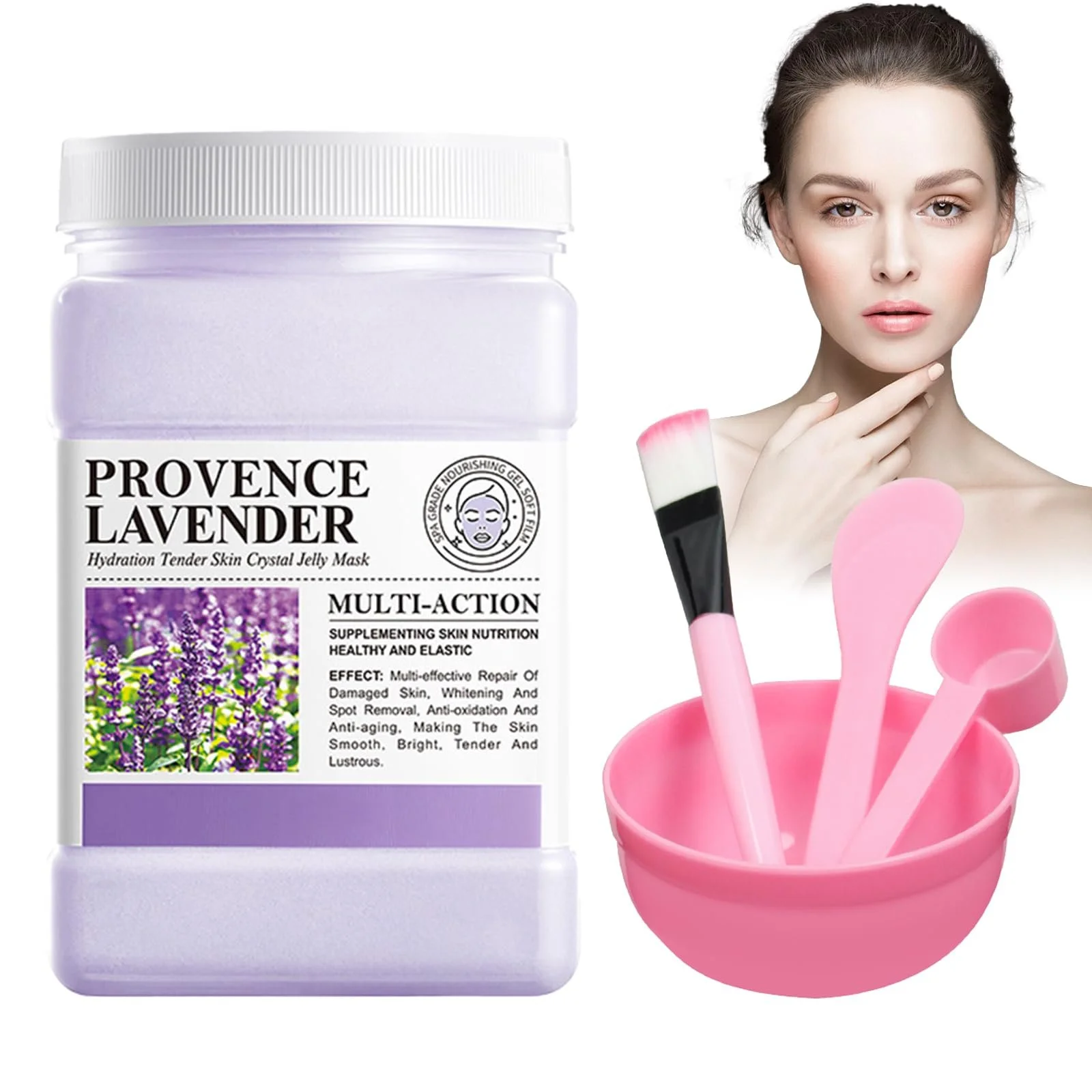 Маска для обличчя желеподібна в порошку Lavender, 540 г, фото №1 Маска для обличчя желеподібна в порошку Lavender, 540 г, фото №1