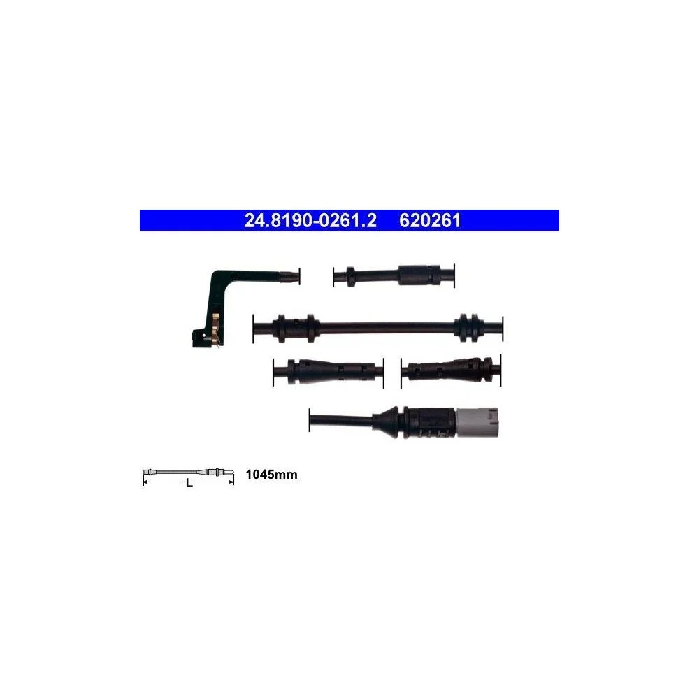 Датчик износа тормозных колодок ATE 24.8190-0261.2 для BMW задний мост, фото №1