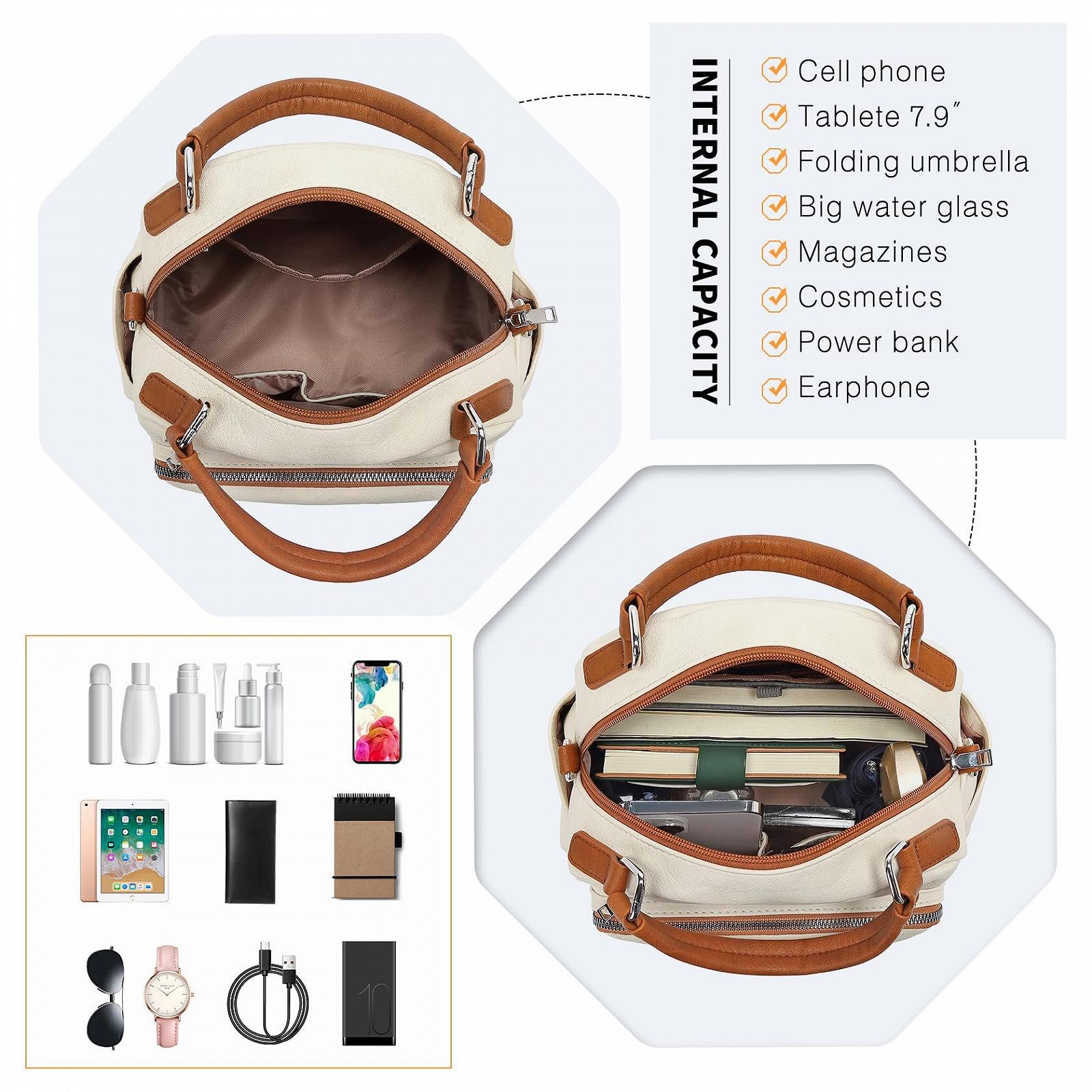 Сумка женская Miss Lulu Fashion Crossbody Bowler Style с ручкой, фото №5