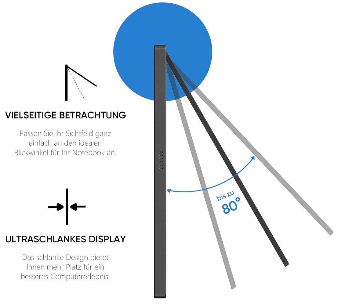 Монітор портативний 16" Arzopa Z1RC 2.5K IPS 60 Гц, фото №6