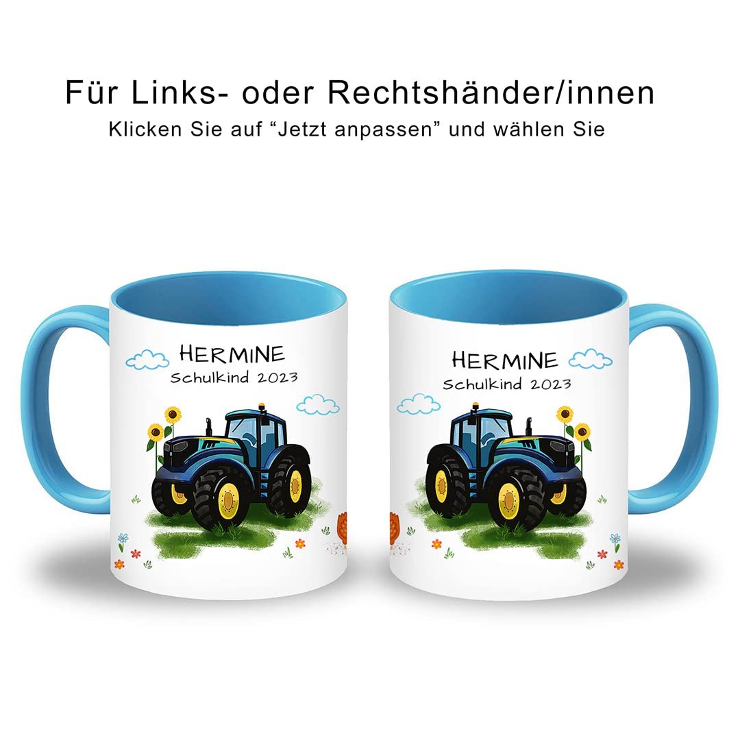 Дитяча кружка з трактором та іменем, фото №5